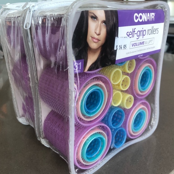 X2 New Conair 31-piece Velcro hair rollers